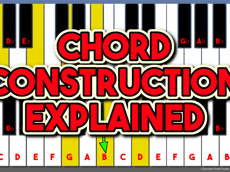 Chord construction explained- music theory guide blog from Finale Guitar Sheffield
