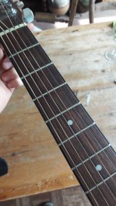 Sheffield acoustic guitar refret by local guitar luthier