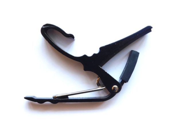 Quick change guitar capo for sale in our Sheffield guitar shop, Finale Guitar