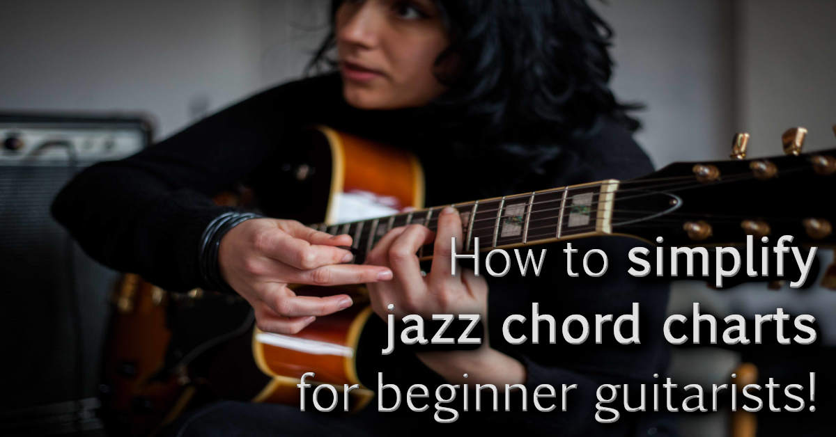 Title picture- How to simplify jazz guitar chords for beginners