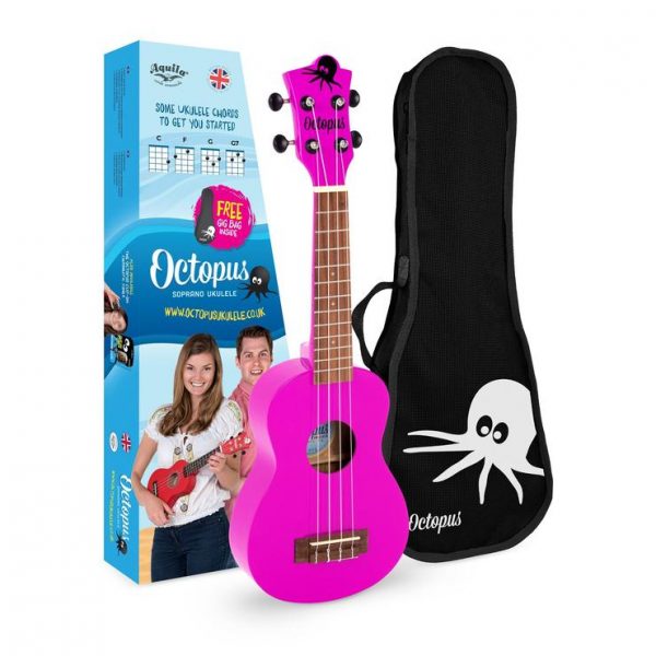 Buy a pink Octopus soprano ukulele in Sheffield