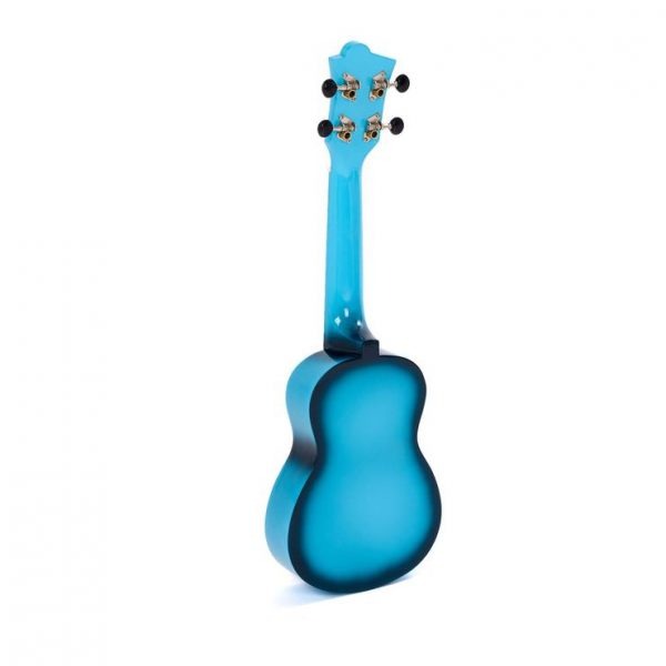 Octopus blue burst soprano ukulele back