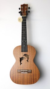 Aiersi / Sinomusik mahogany tenor ukulele with dolphin soundhole for sale in Sheffield