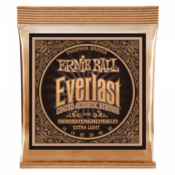 Buy Ernie Ball Everlast phosphor bronze coated acoustic guitar strings online
