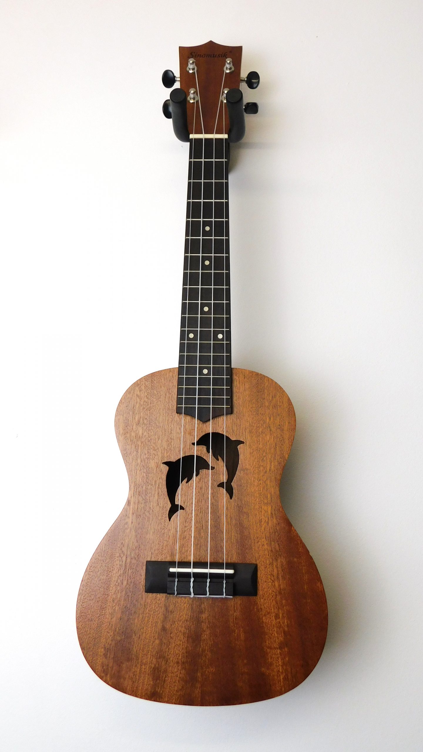 Aiersi dolphin soundhole mahogany concert ukulele for sale in Sheffield
