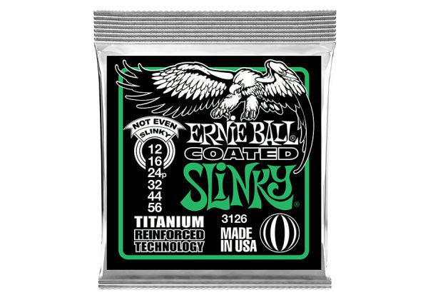 Buy Ernie Ball Titanium coated Not Even Slinky electric guitar strings online or in Sheffield