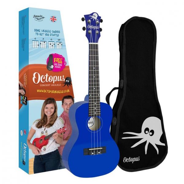 Octopus dark blue concert ukulele for sale online or in Sheffield