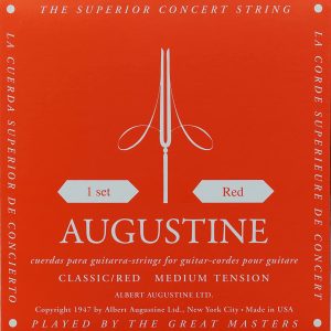 Augustine red tension classical guitar strings