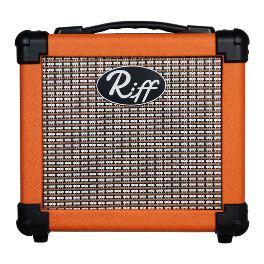 Riff portable busking amplifier for electric or electro acoustic guitar