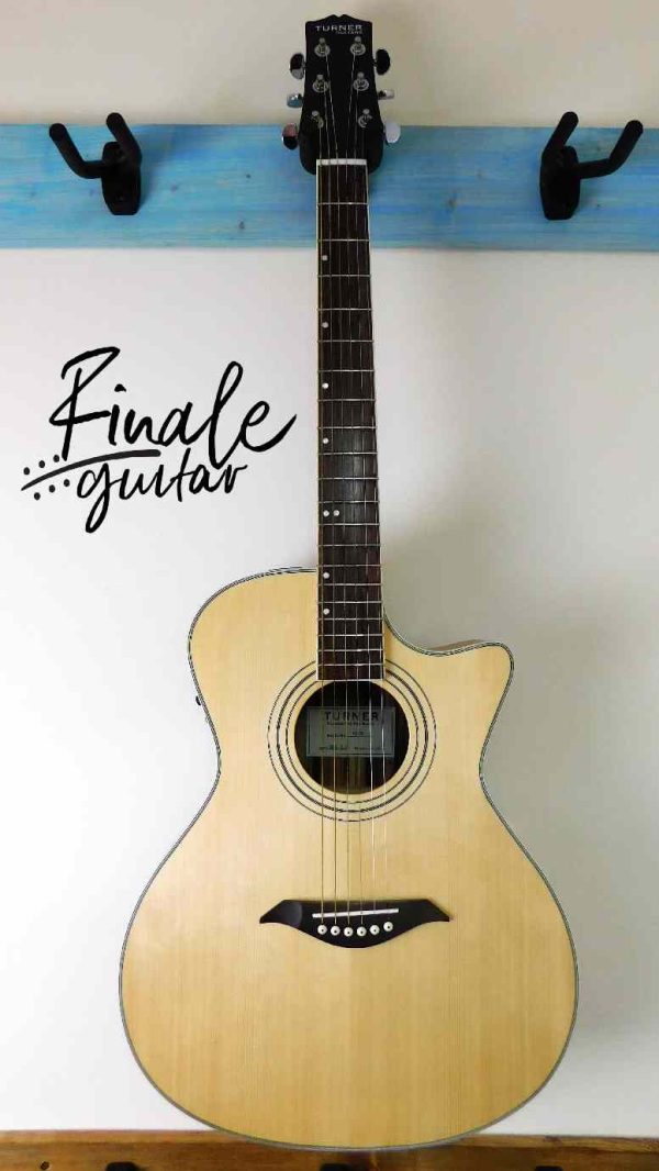 Turner 42CE grand concert electro-acoustic guitar for sale through our online guitar shop or through our Sheffield guitar shop