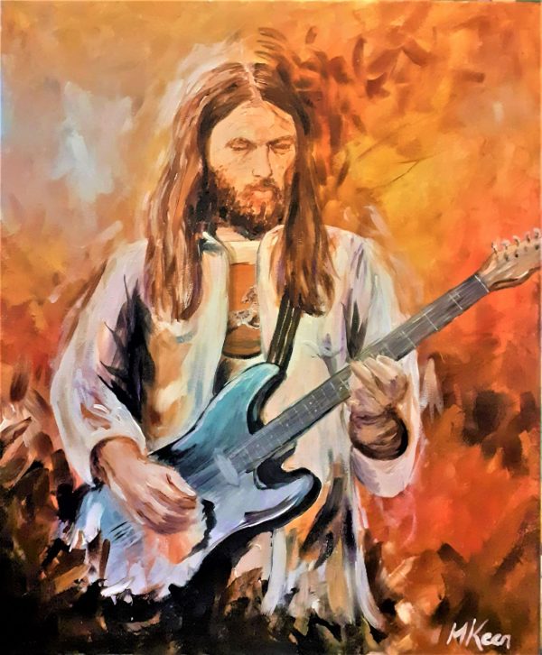 David Gilmour original oil painting for sale