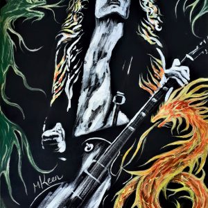 Jimmy Page original oil painting for sale