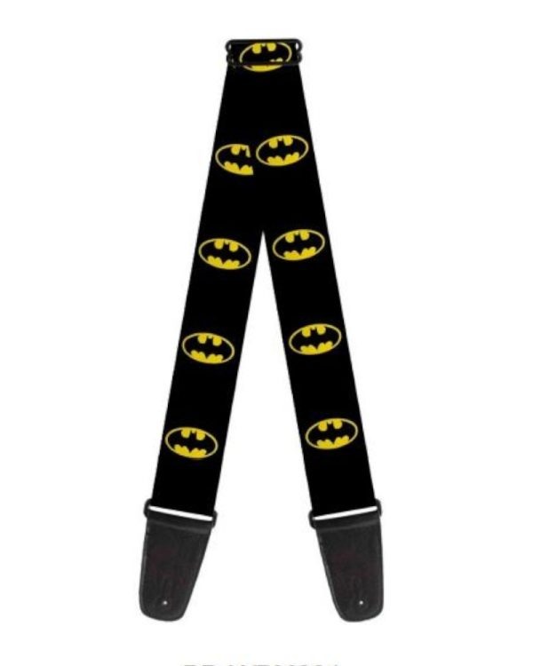 Buckle Down DC Comics Batman acoustic or electric guitar strap for sale in our Sheffield guitar shop