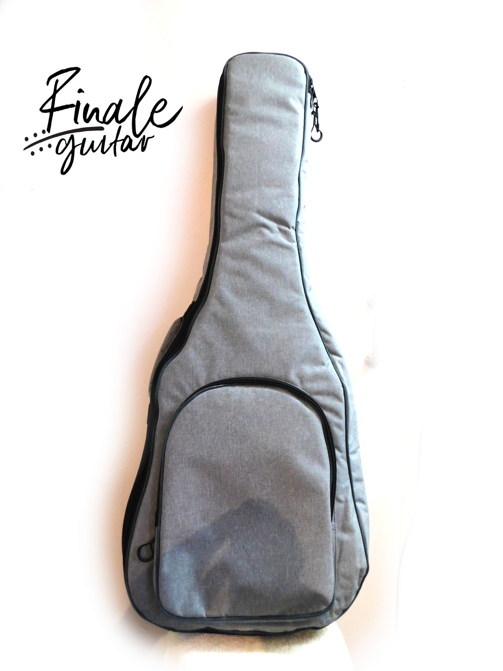 Deluxe padded grey acoustic guitar gig bag for sale in our Sheffield guitar shop - Finale Guitar