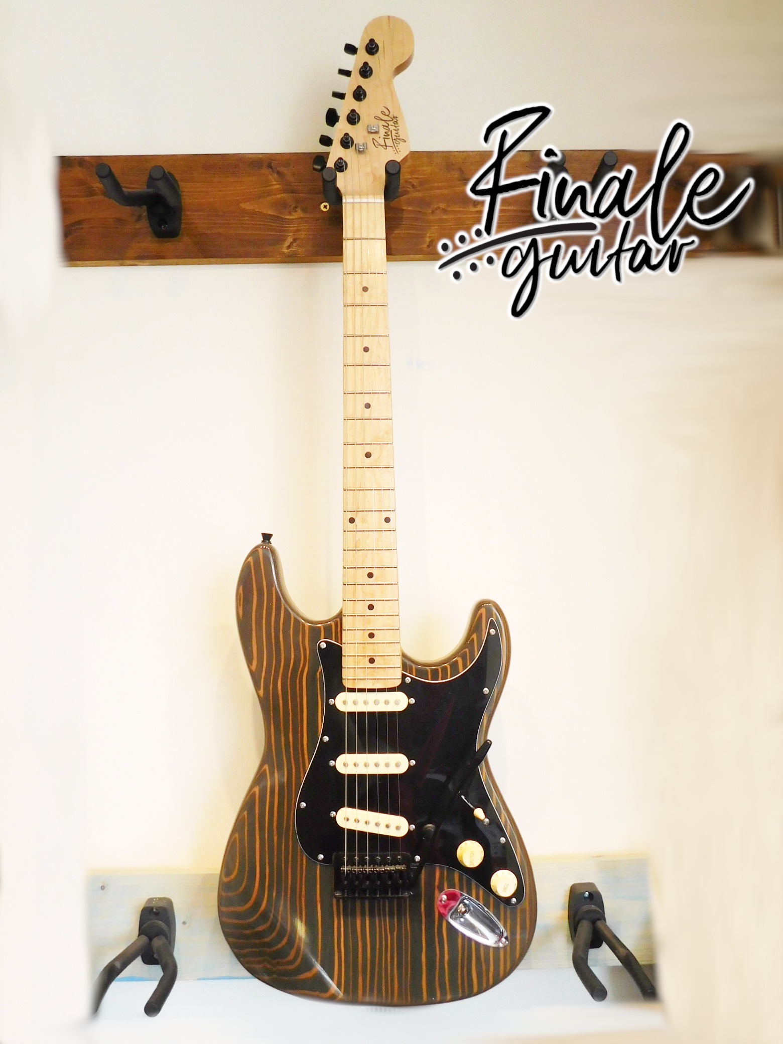 Finale Guitar Zebracaster for sale in our Sheffield guitar shop