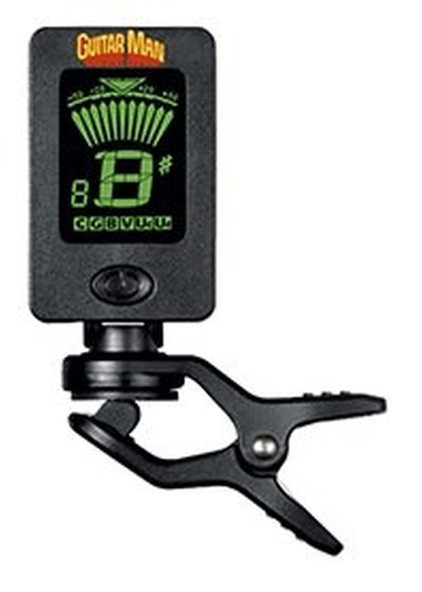 Guitar Man clip on tuner for acoustic or electric guitars