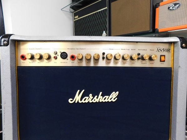 Marshall AS50R 50W acoustic amp for sale in our Sheffield guitar shop, Finale Guitar