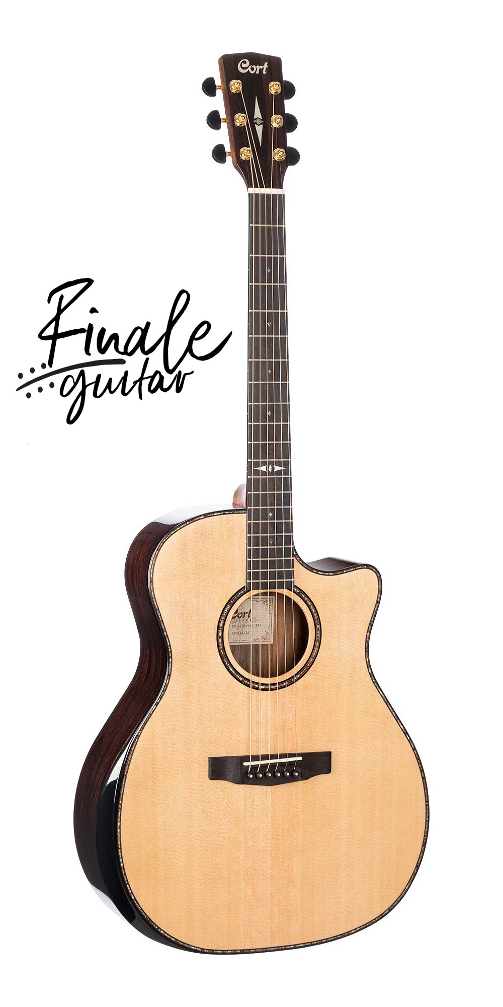 Cort GA PF Bevel Nat electro-acoustic guitar for sale in our Sheffield guitar shop, Finale Guitar