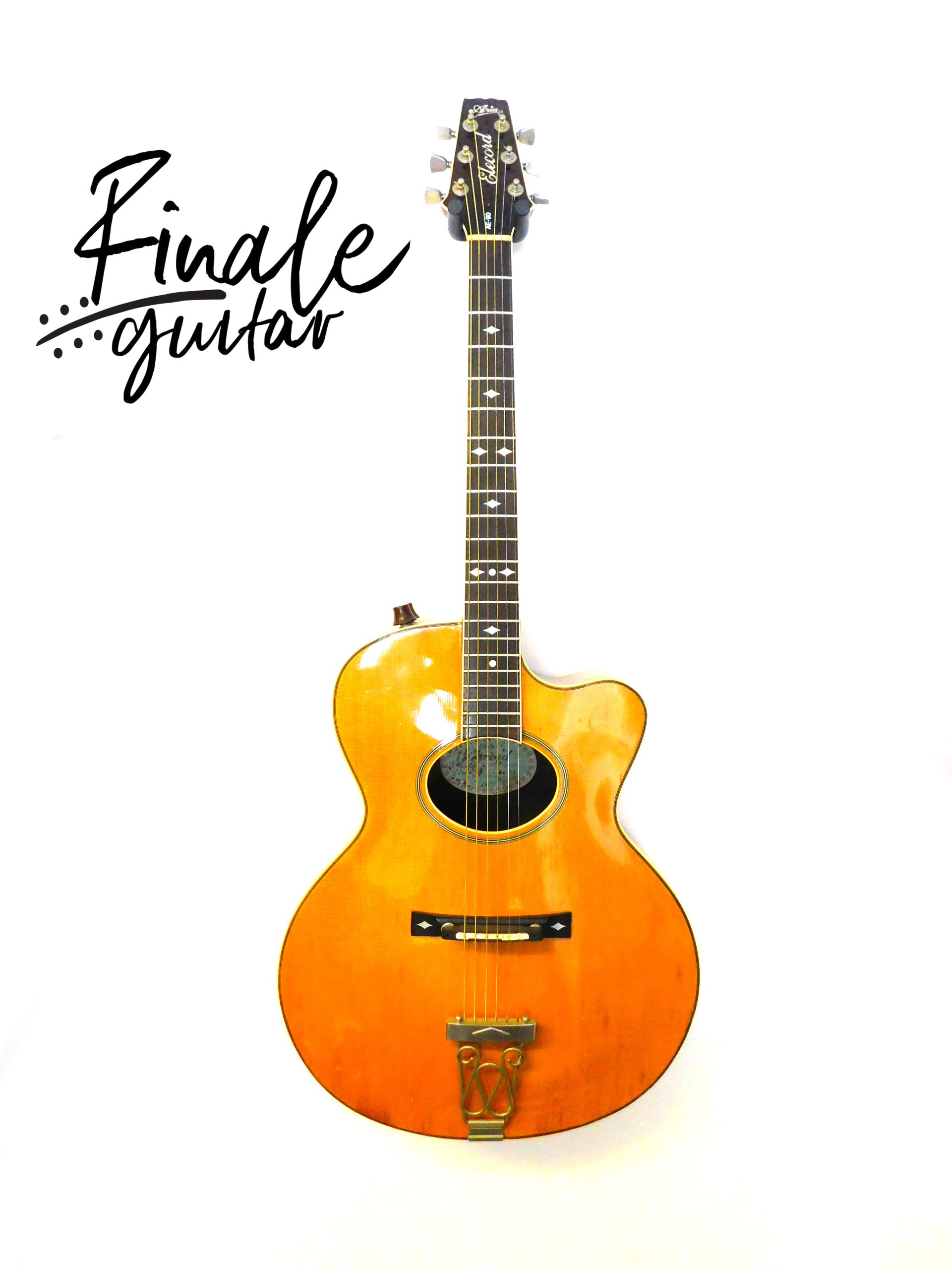 Aria Elecord AE90 MIJ 1981 for sale in our Sheffield guitar shop, Finale Guitar