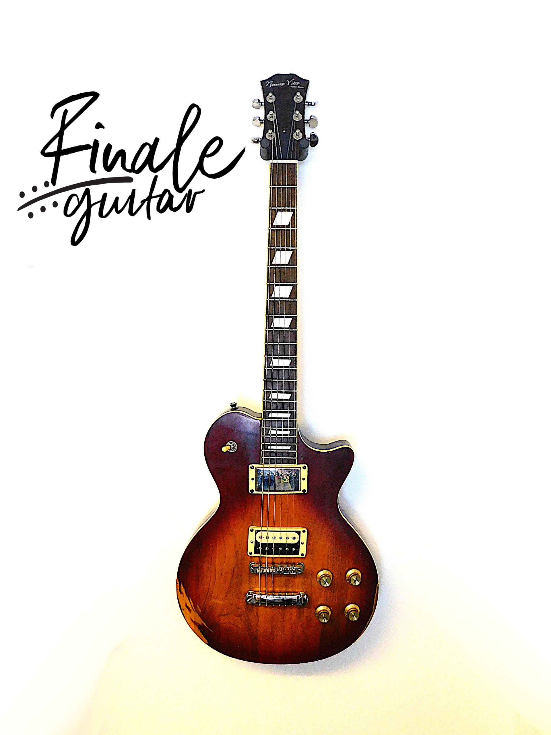 Nuova Vita Westfield Les Paul with Iron Gear Rolling Mill and Bloodstone hand wound high output bridge, CTS electrics for sale in our Sheffield guitar shop, Finale Guitar