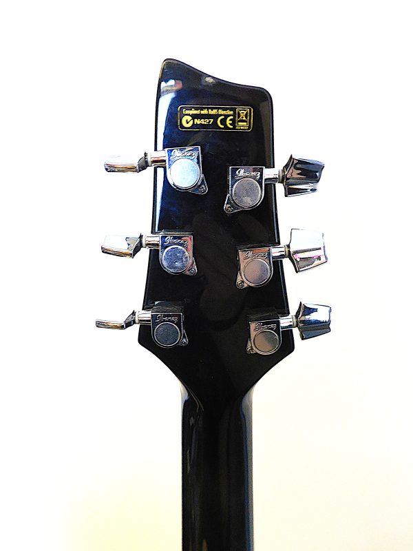Ibanez Montage MSC350BK hybrid electroacoustic with built in distortion circuit and piezo or electric guitar style pickups for sale in our Sheffield guitar shop, Finale Guitar