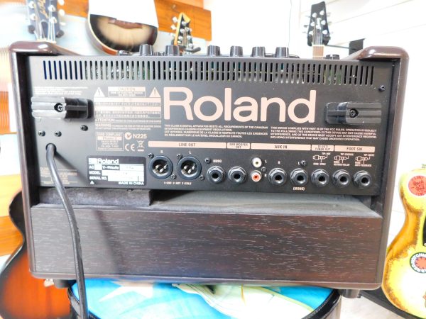Roland AC60 acoustic amp with padded bag for sale in our Sheffield guitar shop, Finale Guitar
