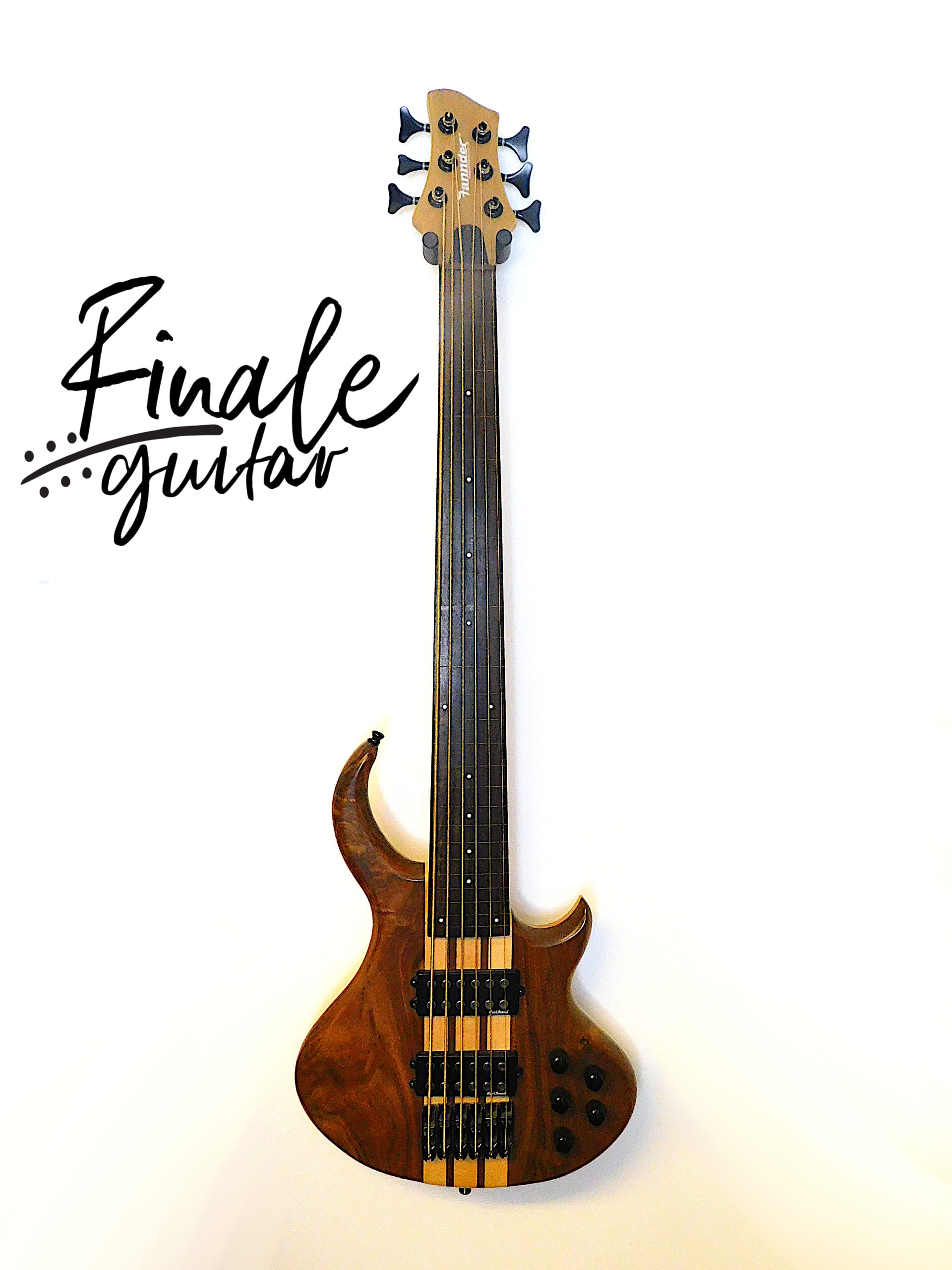 Fanndec 6 string fretless bass for sale in our Sheffield guitar shop, Finale Guitar